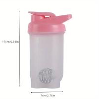 Botella Deportiva De 300ml/10.59oz Plástico Sellado Para Beber Con Mezclador De Proteínas Taza De Bebida Para Cocina - details 0