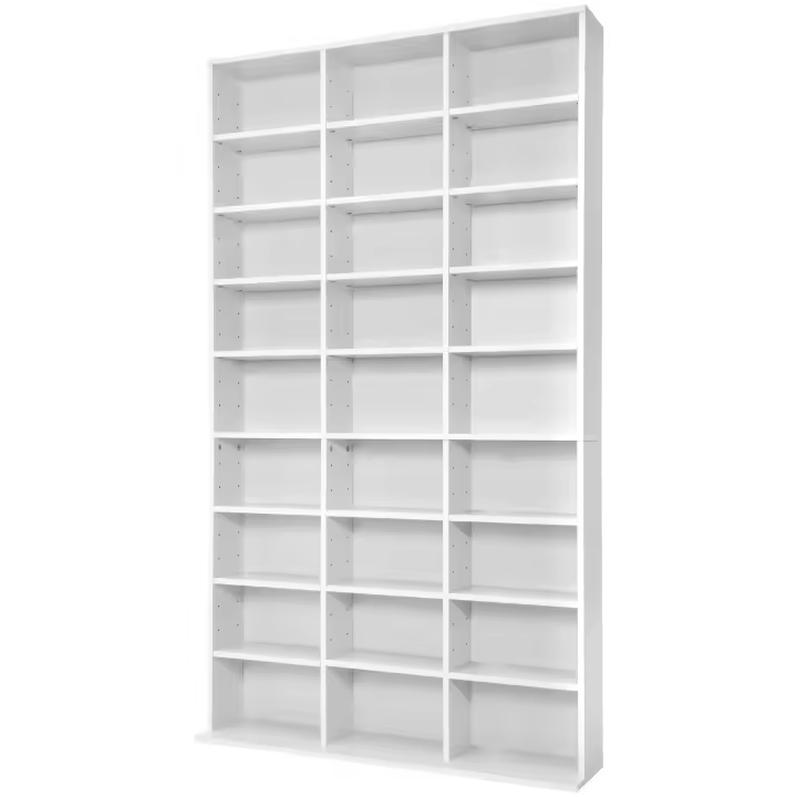 Tectake - Estantería Christel 180 x 102 x 23,5 cm  Espacio de almacenamiento para hasta 1080 CD  Dimensiones Exteriores máximas (Alto x ancho x fondo): aprox. 180 x 102 x 23,5 cm  Fácil de montar - pared posterior estable - 1