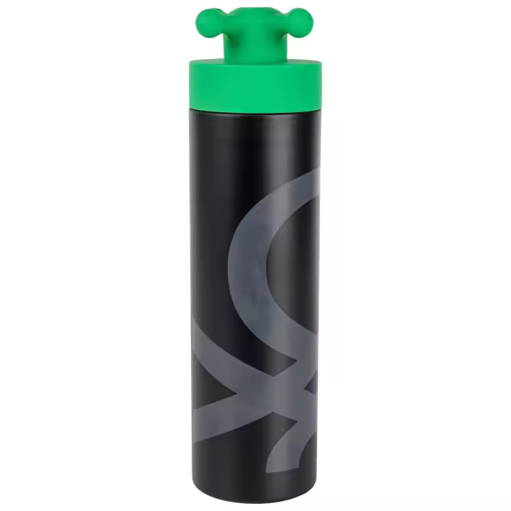 BOTELLA DE AGUA DE DOBLE PARED 500ML ACERO INOX CON TAPA ROJO RAINBOW BE - 1