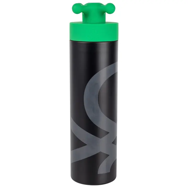 BOTELLA DE AGUA DE DOBLE PARED 500ML ACERO INOX CON TAPA ROJO RAINBOW BE - 1