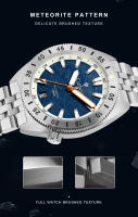 Reloj Mecánico Automático CADISEN Para Hombre Con Dial De Meteorito Resistente Al Agua Acero Inoxidable 316L Estilo Casual - details 3