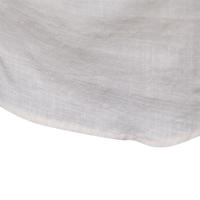Camisa delgada de primavera y verano para hombre, moda informal, color sólido, talla europea, camisa de manga larga, top bordado de algodón y lino - details 11