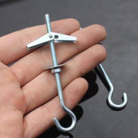 2Pcs Gancho Rotativo Para Techo Metálico Reutilizable Con Resorte Toggle Para Colgar Lámparas Colchas Y Decoración De Fiesta - details 7
