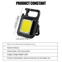 Linterna LED COB Miniatura Super Brillante EDC Llave De Iluminación Para Camping Emergencias Exteriores Con Imán De Cola Y Abrazadera De Tapa - details 11