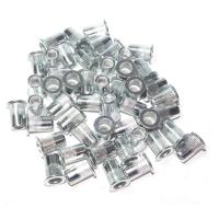 PACK 50 TUERCAS REMACHE REMACHES  ROSCADOS ACERO GALVANIZADO M5 - details 0