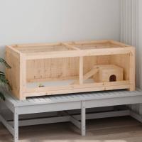vidaXL Jaula para hámster madera maciza abeto 104x52x38 cm - details 1