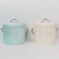 Caddy De Compost Para Cocina 3L Con Tapa Y Asa a Prueba De Oxidación Para Residuos De Alimentos Ecológico De Farmhouse - details 4