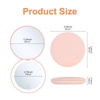 Espejo De Maquillaje Portátil Con Luz LED Y Aumento De 10x Plegable Recargable Compacto Para Bolso Y Bolsillo - details 13