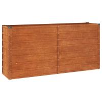 vidaXL Arriate oxidado de acero corten Dimensiones 100 x 40 x 45 cm,  100 x 40 x 77 cm,  160 x 40 x 45 cm y mas - details 1