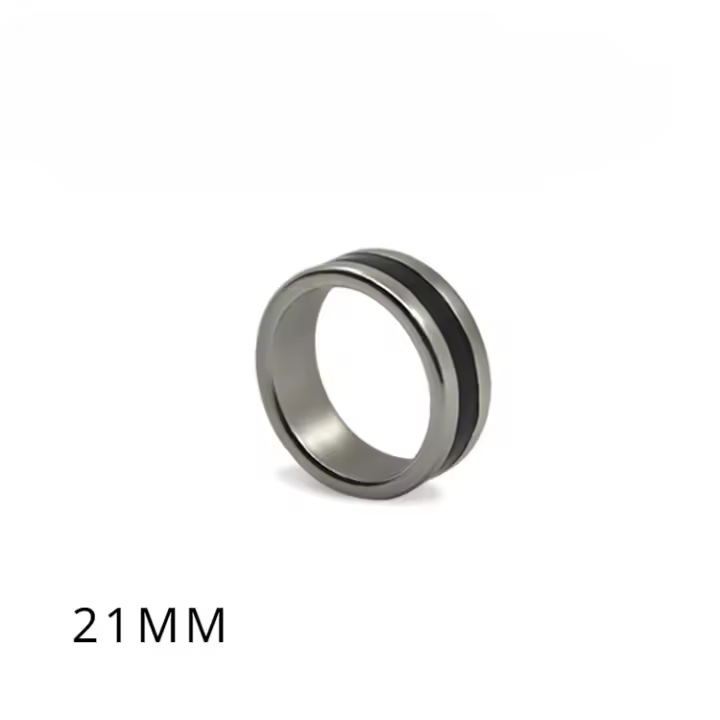 Anillo Mágico De Circulo Negro Con Imán Fuerte Anillo Decorativo Para Dedo Tamaño 18/19/20/21mm Herramientas De Magia Para Principiantes Y Profesionales - 1