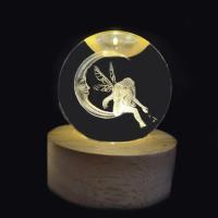 Lámpara De Cristal 3D Luz Galáctica Nocturna Esfera De Cristal Iluminación Nocturna Para El Hogar Decoración Regalo De Navidad - details 8
