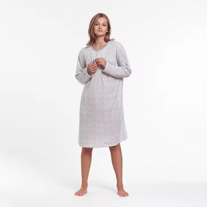 Mini Kitten - Camisón de Algodón para Mujer - Ideal para Descansar en Casa - Suave y Transpirable - 1