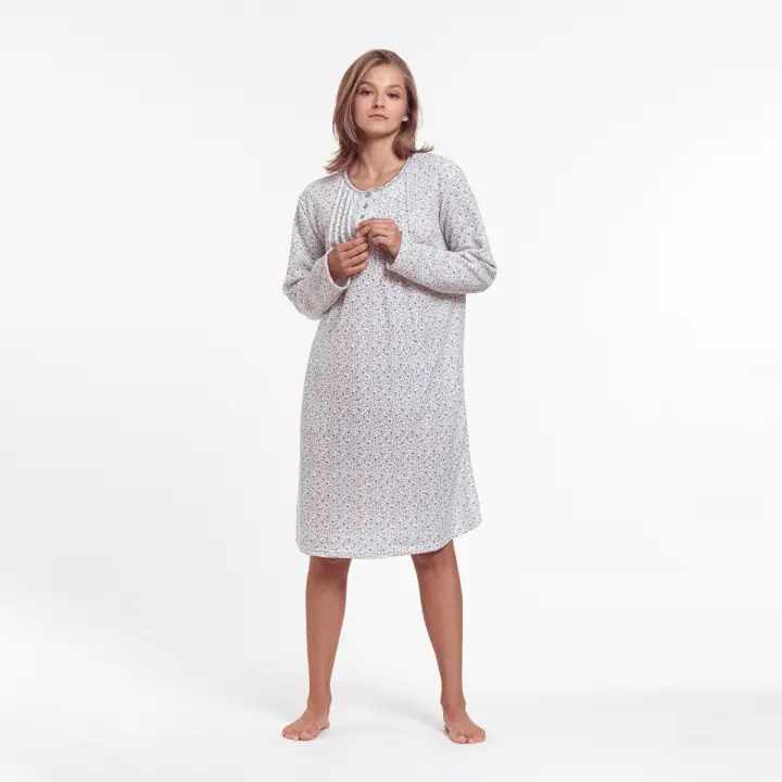 Mini Kitten - Camisón de Algodón para Mujer - Ideal para Descansar en Casa - Suave y Transpirable - 1