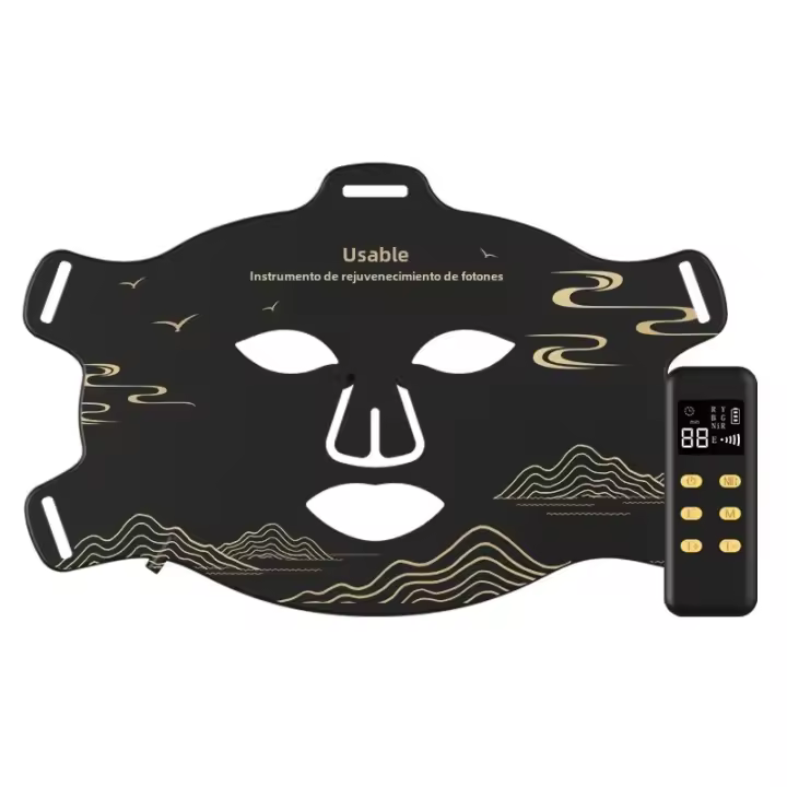 Máscara De Terapia LED Roja Nueva Llegada Con Luz Infrarroja Flexible Y Suave De Silicona 4 Colores Anti-Edad Photon Avanzado Para Rejuvenecimiento Y Blanqueamiento De Piel - 1