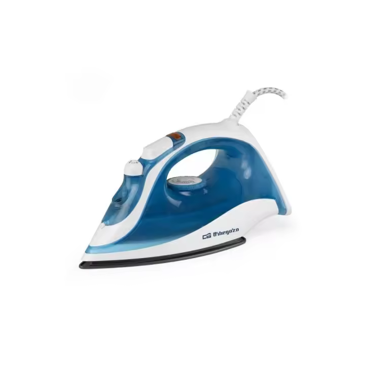 Plancha Plancha de vapor automática ORBEGOZO SV 2025 2000W  | Suela antiadherente, SUELA ANTIADHERENTE, REF 18146, Blanco, Azul - 1