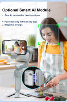 AXNEN HQ5 Stabilizador Gimbal De 3 Ejes Para Teléfono Móvil Antisucción Con Opción De Rastreo AI Para iPhone Y Android - details 4