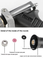 Pistola De Rociado Ajustable Para Agricultura Y Lavado De Coches Con Cabezal De Rociador Remoto Alta Presión - details 10