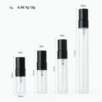100PCS Botellas De Perfume Reutilizables 2ml/3ml/5ml/10ml Atomizador Vaciado Vidrio Transparente Para Cosméticos - details 1