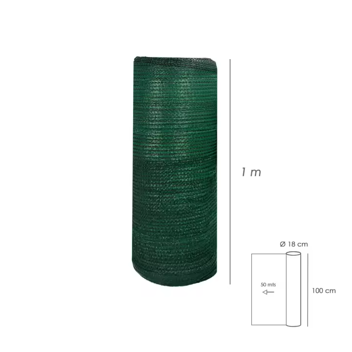 Malla sombreo SATURNIA verde rollos 50M PRO - 1