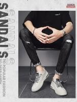 Zapatos De Cuero Para Hombre Casual Impermeables Vulcanizados Cómodos Talla Grande 39-44 Zapatos De Primavera Ajuste True to Size - details 1