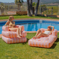 Flamingueo Colchoneta Piscina - Hinchables Para Piscina, Pool Float, Colchoneta Piscina Adultos, Accesorios Piscina, Playa, Camping, Colchoneta Playa, Cama de Agua, Piscina Hinchable (205x140x25cm) - details 1