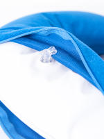 Almohada De Viaje En Forma De U Inflable Soporte Cervical Para El Cuello Cojín De Plush Corto Esencial Para Descansar En La Oficina Y Dormir - details 3