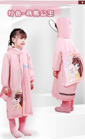 Chaqueta Impermeable Para Niños Con Mochila Dinosaurio Y Unicornio PVC Divertida Y Práctica Ropa Para Lluvia De Niños - details 23