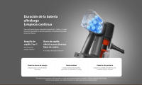 Oficial | Xiaomi Vacuum Cleaner G20 Max, Potencia de succión máxima de 180 AW, Combinación de 1+4 accesorios, Pantalla LED de alta definición - details 4