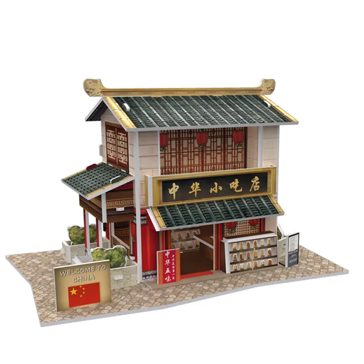 DAM. Puzle 3D WORLD STYLE CHINA ORIENTAL  Bar aperitivos tradicional 17x11x2cm. - 1