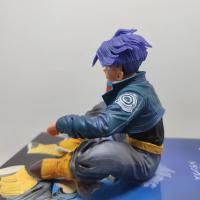 Figura De Colección Dragon Ball Torankusu Super Saiyan 14cm Postura Sentada Estatua Anime Decoración De Escritorio Juguetes Para Adultos - details 3