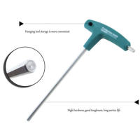 Llave De Hexágono T-shaped 1.5-10mm Herramienta Manual Resistente HRC52-54 Para Tornillos De Ángulo Interno Six Partes De Equipo - details 6