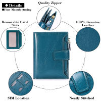 Monederos para Mujer, Cuero auténtico pequeño y Compacto Cartera para Mujer con protección RFID - details 3