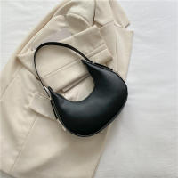 Bolso De Hombro Para Mujer Yogodlns Nueva Primavera Color Sólido Forma De Media Luna Lujo PU Cuero Bolsos Versátiles Con Funda - details 16