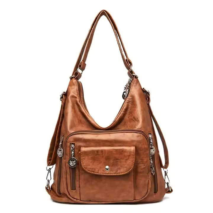 Bolso de hombro retro vintage, bolso de moda y cartera para mujer para el trabajo - 1