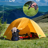 4/8pcs Ganchos De Tenda Al Aire Libre 20/25cm Ancoraciones De Acero De Carbono Para Carpa Accesorios De Camping Y Viajes - details 2