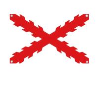 Bandera De La Cruz De Burgundy Imperio Español 1PC Poliéster Para Exterior Decoración De Habitación Estética Con Cuatro Agujeros - details 5