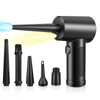 Soplador de Aire para pc, 3 Velocidades 50000 U/min Compressed Air Duster, USB Recargable Plumero Electrico Con batería de 6000mAh, Soplador Aire Comprimido para Laptop, Teclado, Coche - details 1