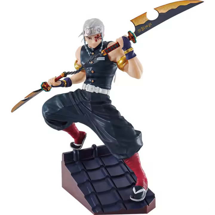 Figura Uzui Demon Demon Slayer Kimetsu No Yaiba 15cm. Figura coleccionable con acabados detallados. Perfecta para fans y coleccionistas de ediciones especiales. - 1