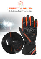 Guantes De Motocicleta Impermeables Y Antideslizantes Para Ciclismo Multicolor Accesorios De Equipamiento De Motocicleta Transpirables Para Hombre Y Mujer - details 12
