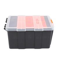 Caja de piezas de herramientas de plástico portátil para electricista, Maleta de almacenamiento, soporte para maleta, F-156D - details 1
