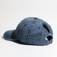 Gorro De Béisbol Para Mujer Con Gran Cola De Caballo Sombrero De Sol Para Primavera Verano Ajustable Para Correr Estilo Desordenado - details 4