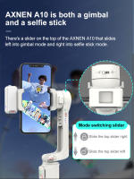 Stabilizador Gimbal A10 Con Tripé Y Luz De Rellenado Para Smartphone Vlog Video De iPhone Telescopio Roda Removible Para Grabación De Video - details 7
