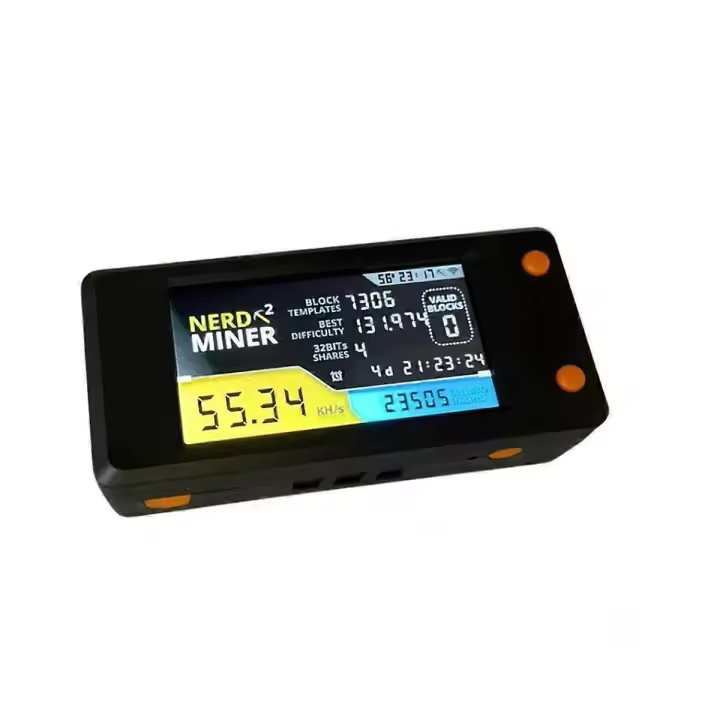 La Lotería Minero Solo Btc Crypto Miner Minería Mach NerdMiner V2 78kh/S Hashrate Bitcoin Nerd Miner BTC - 1