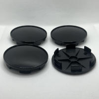 Kit De 4 Piezas De Cubiertas Para Eje De Rueda De Coche 68mm En Plástico Negro Y Plateado Duradero Accesorios De Automóvil Para Estilo De Coche - details 3