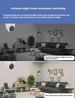 Cámara de seguridad IP inalámbrica WiFi 1080P para el hogar, visión nocturna, montaje en techo, audio bidireccional, domo CCTV - details 5