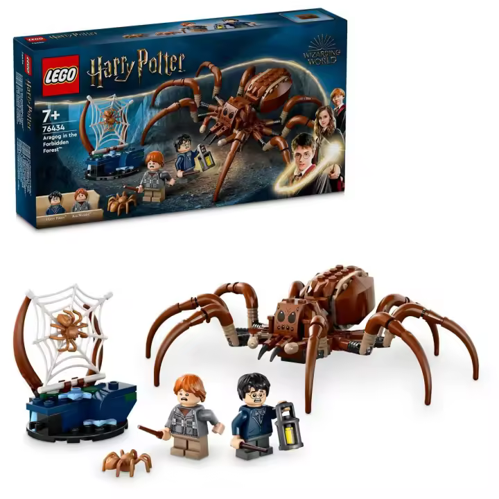 LEGO 76434 Harry Potter Aragog en el Bosque Prohibido Juego con araña de juguete y 2 minifiguras - 1