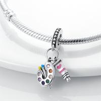Colgante De Serie Trabajo Y Carrera En Color Plata Para Pulsera Pandora DIY Joyería Para Mujer Zirconia Metálica De Plata - details 5
