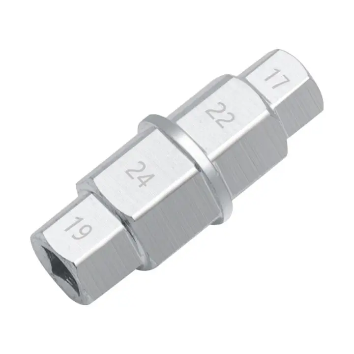 Herramienta De Eje Hexagonal Universal Cromado Plata Llave De Wrench Remoción Herramienta De Eje Hexagonal Para Rueda Delantera De Motocicleta - 1