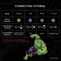 Gamesir G8 Plus Gamepad Bluetooth controlador de juegos móvil edición limitada Marvel Thanos para Nintendo Switch PC Android iOS ﻿ - details 9