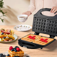 Hacer Waffles Eléctrico Profesional Máquina De Cocinar Para La Casa Multifuncional Para Desayuno Con Superficie No Adhesiva Y Hierro De Niquel - details 8